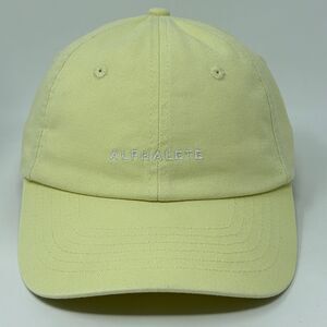 Alphalete Athletics Dad Hat Baseball Cap Fitness Unstructured Strapback Yellow